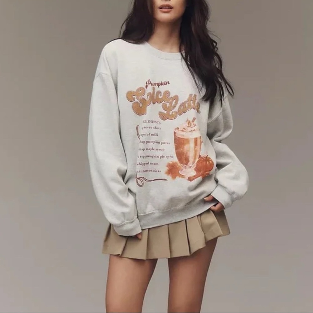 Anthropologie “Pumpkin Spice ” Sweatshirt